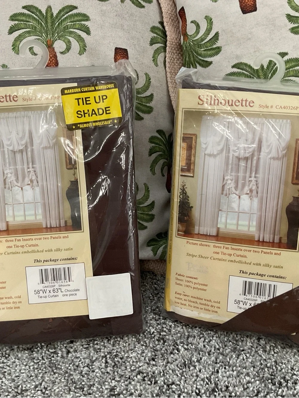 Silhouette Tie Up Shade Panel - Chocolate Brown